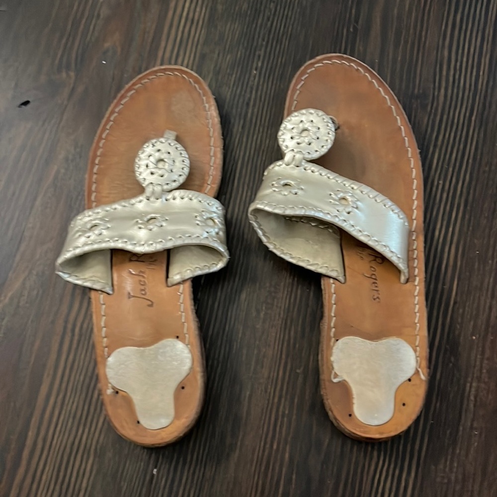 Gold Jack Rogers Sandals